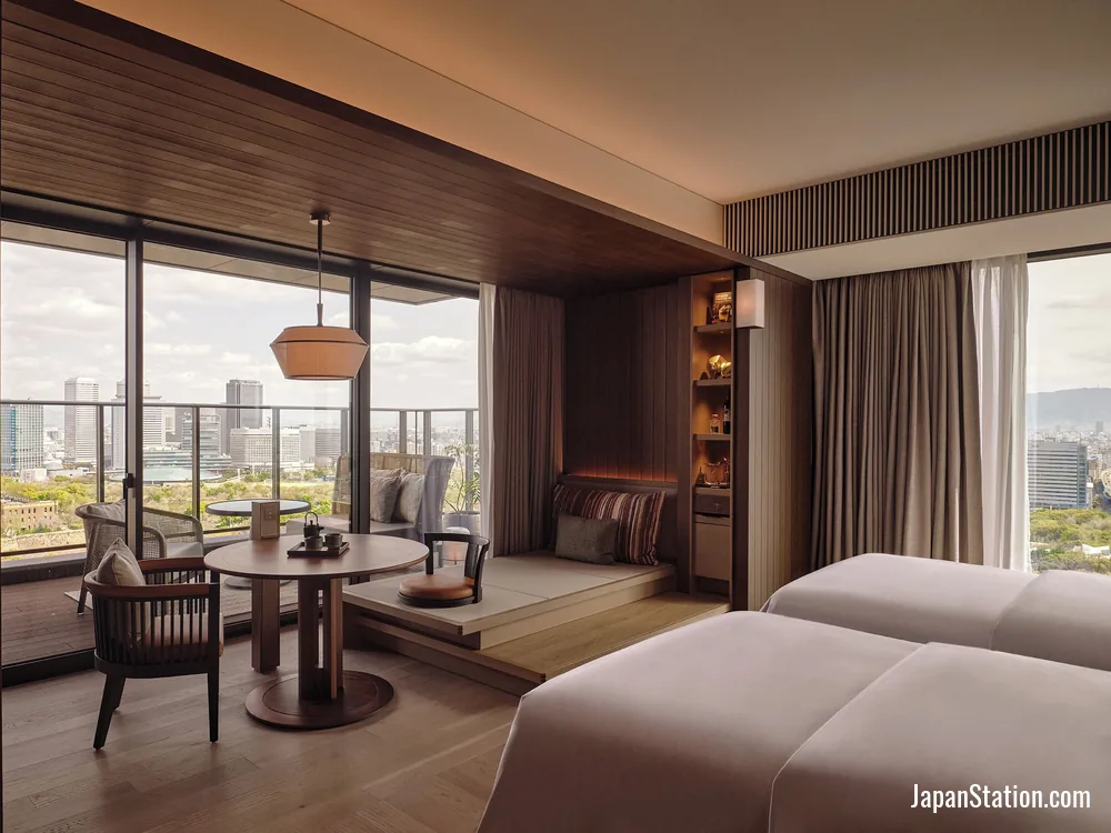 Guest room at Patina Osaka.