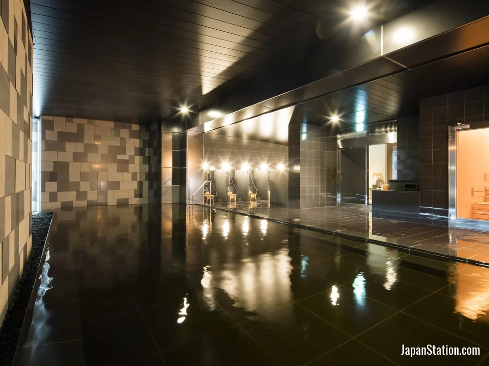 Bathroom in a guest room at Portom International Hokkaido.