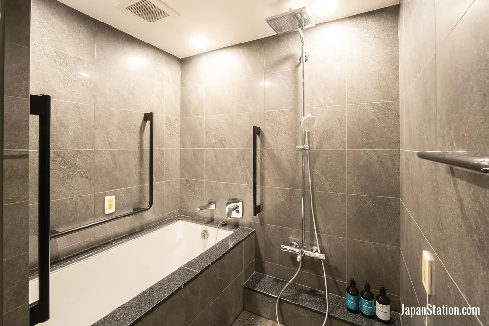 Bathroom in a guest room at Prince Smart Inn Kyoto Sanjo.