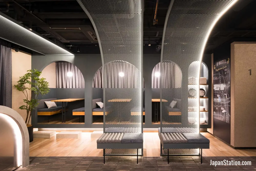 Lobby at R Hotel Nagoya Station.