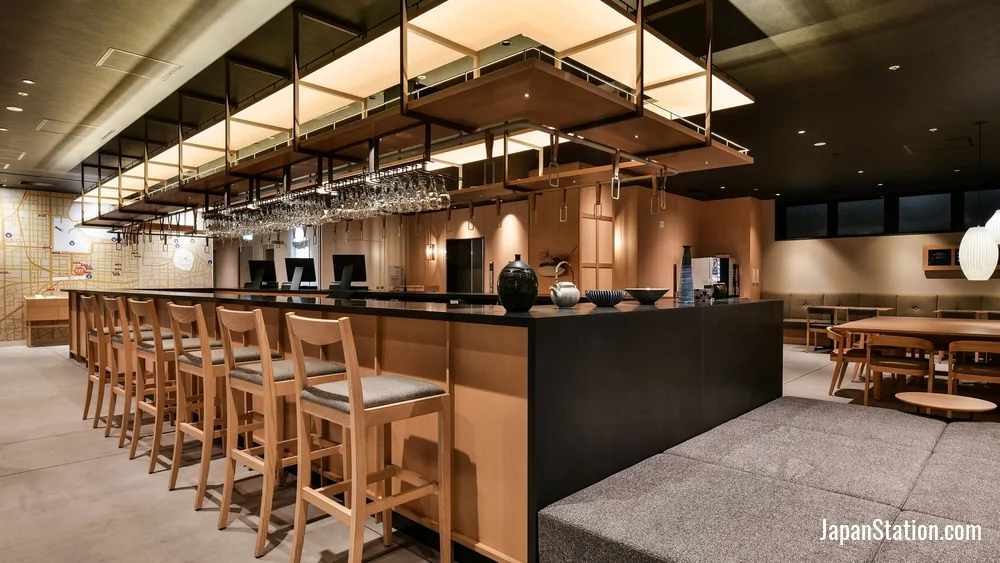 Bar at REF Matsuyama City Station by VESSEL HOTELS.