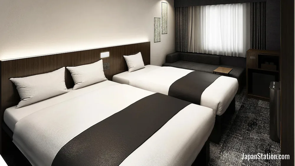 Guest room at REGIONIA by Quintessa Sapporo Sta Front.