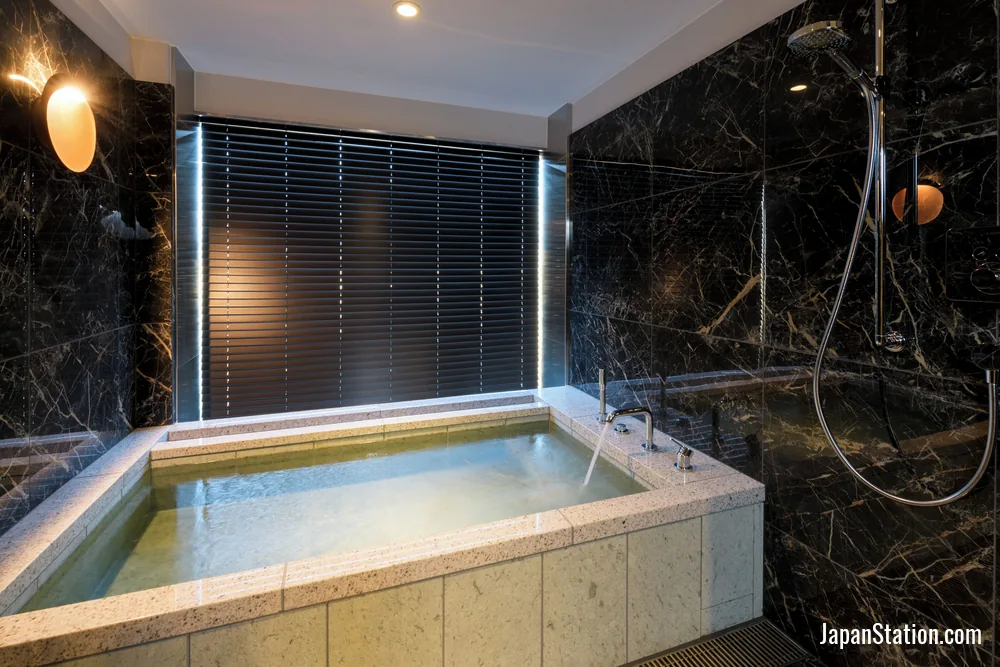 Hot spring facilities at ReLabo Medical Spa & Stay.