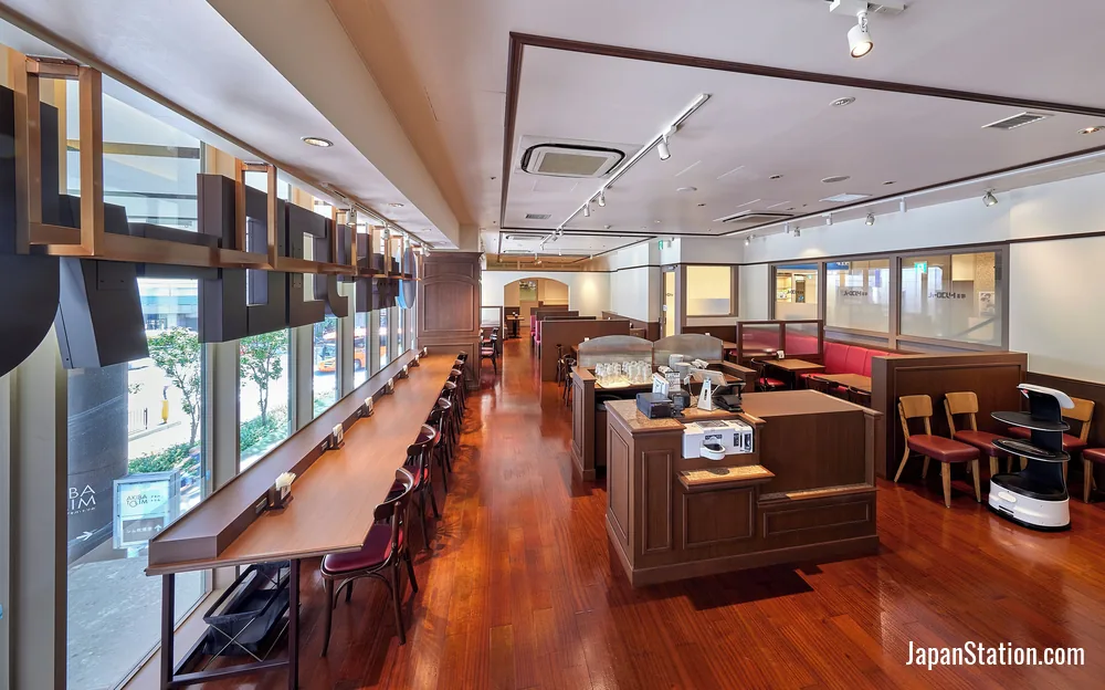 Dining area at remm Akihabara.