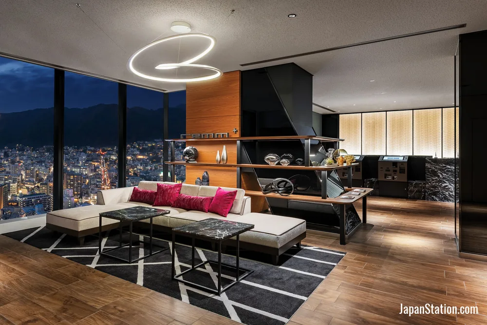 Lobby at remm plus Kobe Sannomiya.