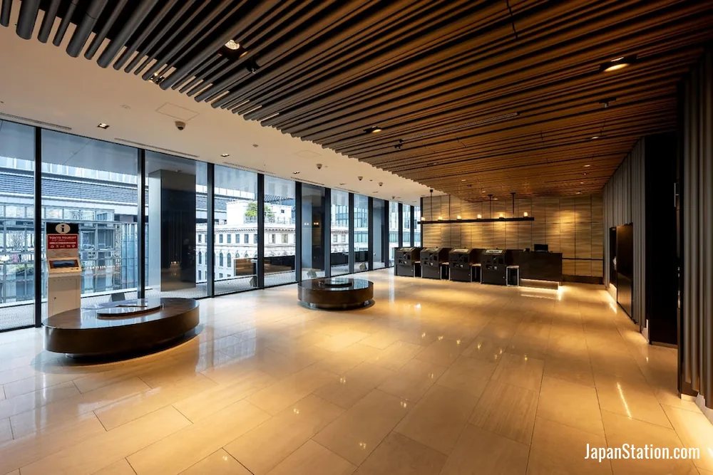 Lobby at remm Tokyo Kyobashi.