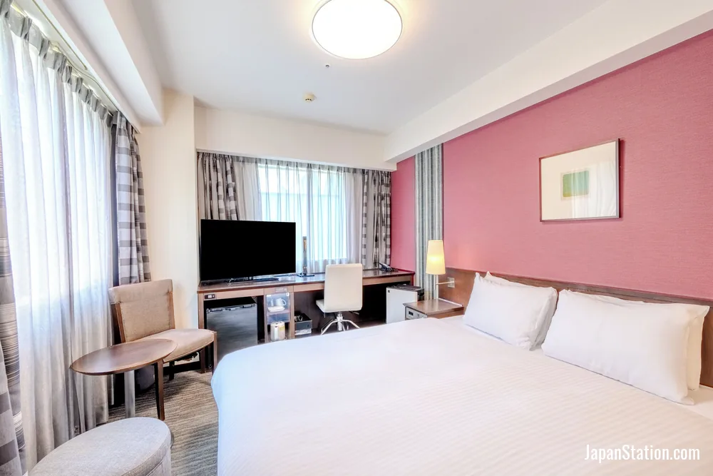 Guest room at Richmond Hotel Fukuoka Tenjin.