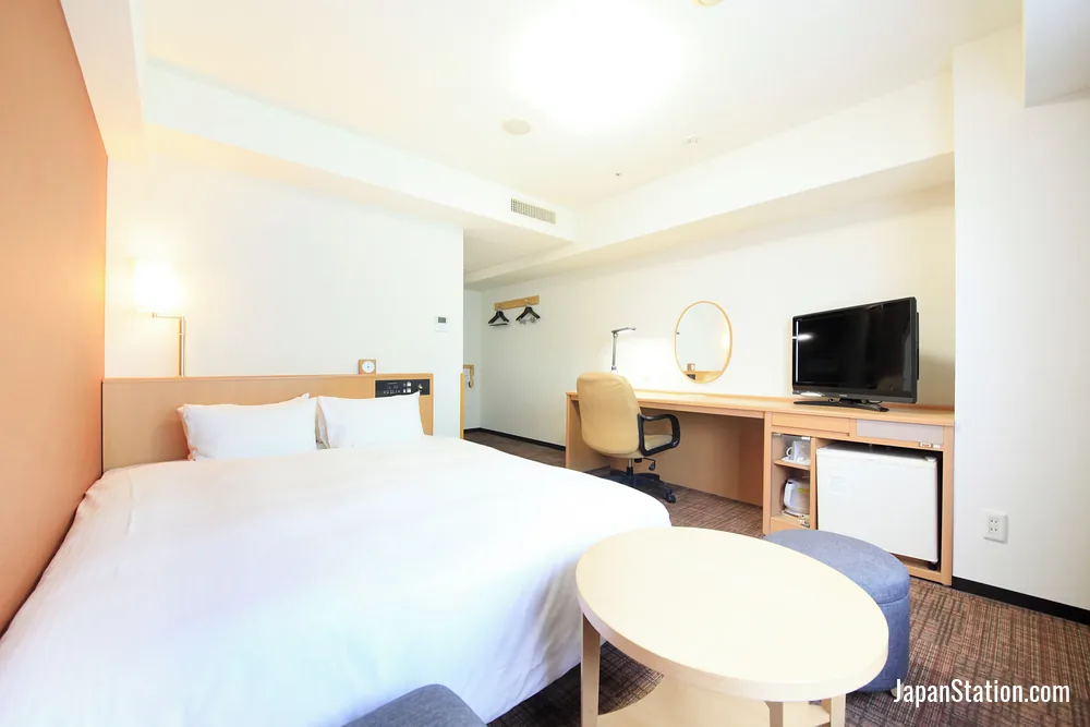 Guest room at Richmond Hotel Hakata Ekimae.