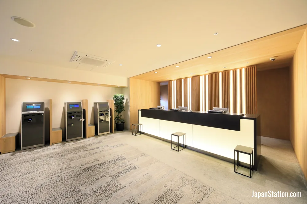Reception area at Richmond Hotel Matsumoto.