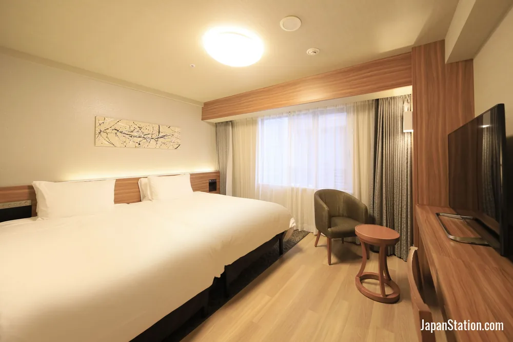 Guest room at Richmond Hotel Nagoya Shinkansenguchi.