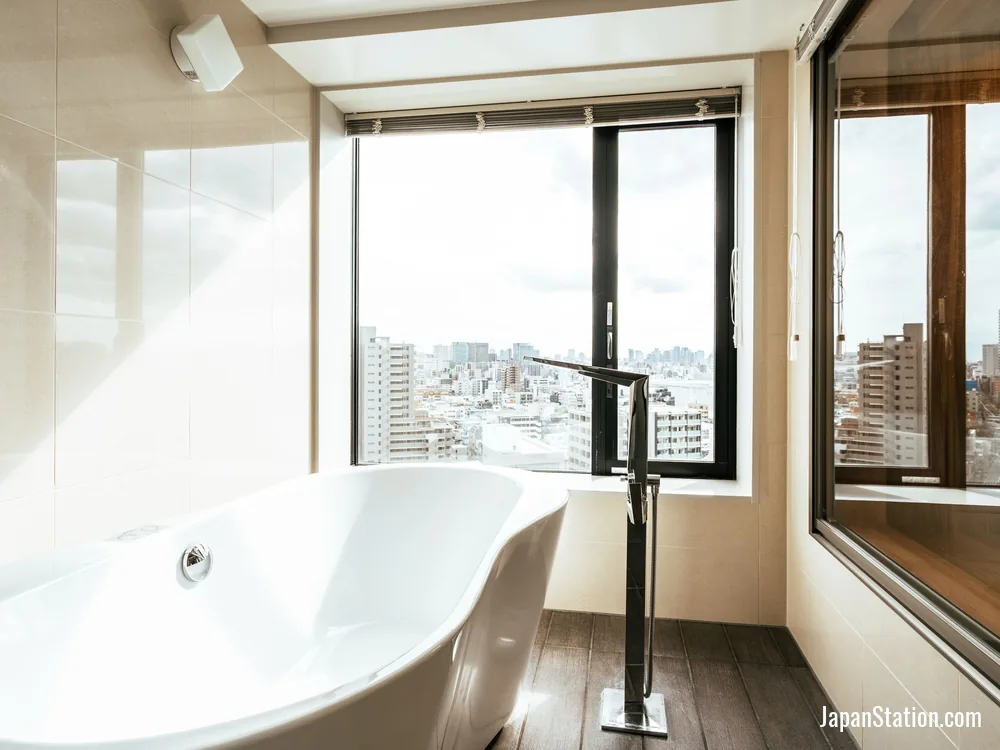 Bathroom in a guest room at Richmond Hotel Premier Tokyo Schole.