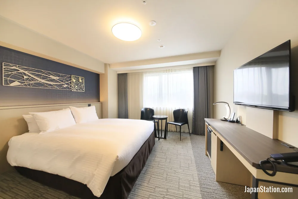 Guest room at Richmond Hotel Yokohama Ekimae.