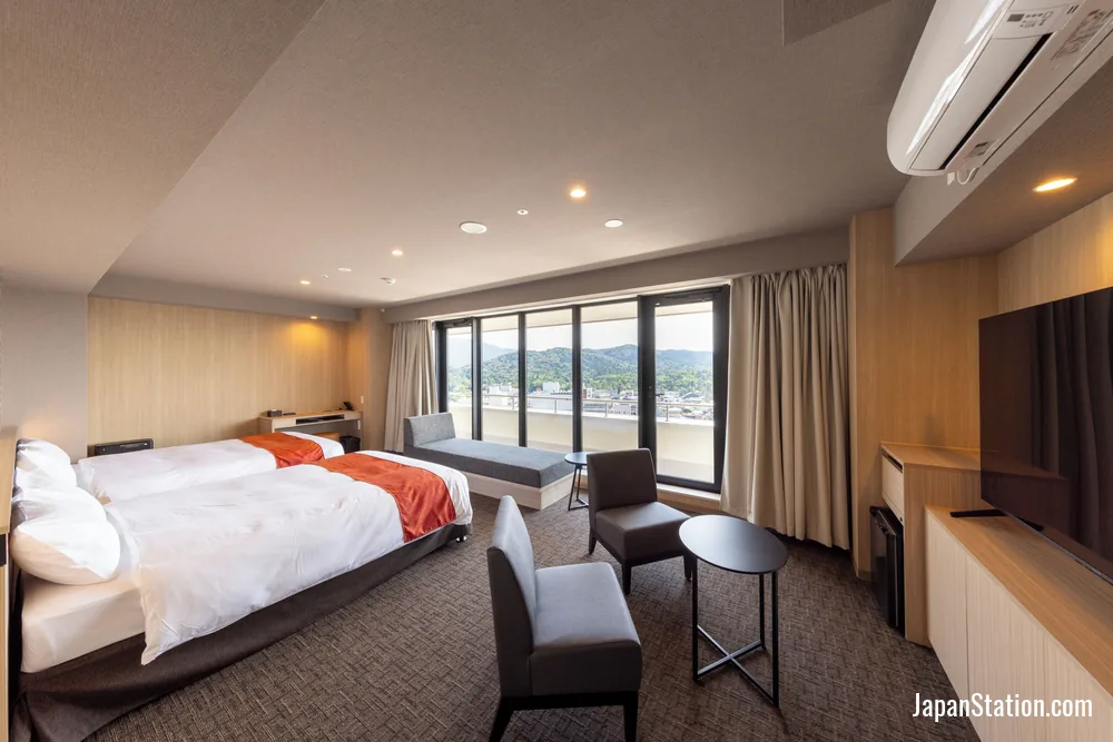 Guest room at Sanco Inn Iseshi Station Annex Grande.