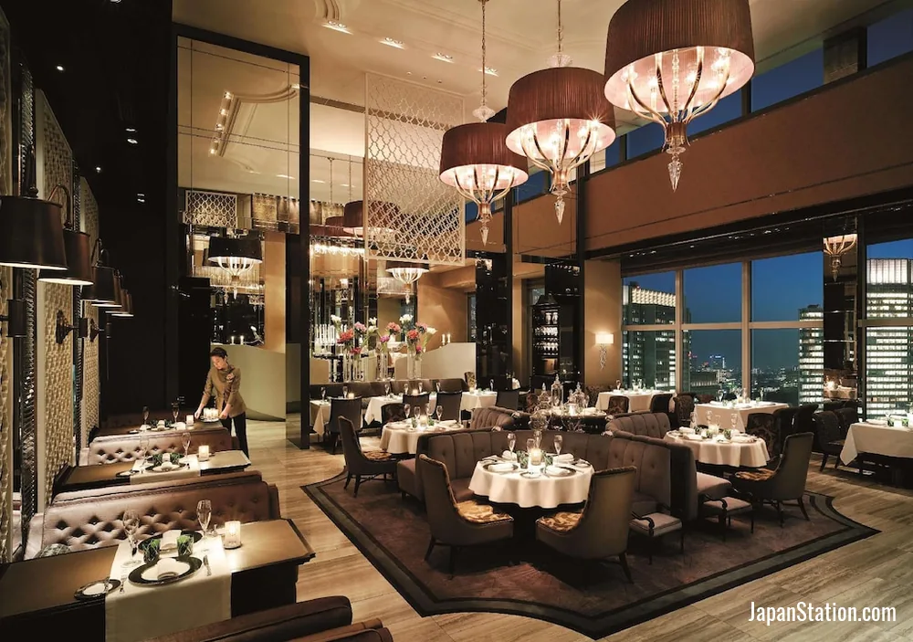 Dining area at Shangri-La Tokyo.