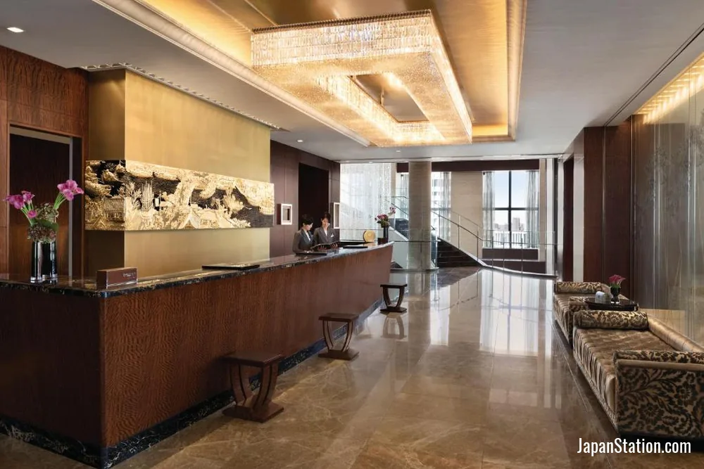 Reception area at Shangri-La Tokyo.