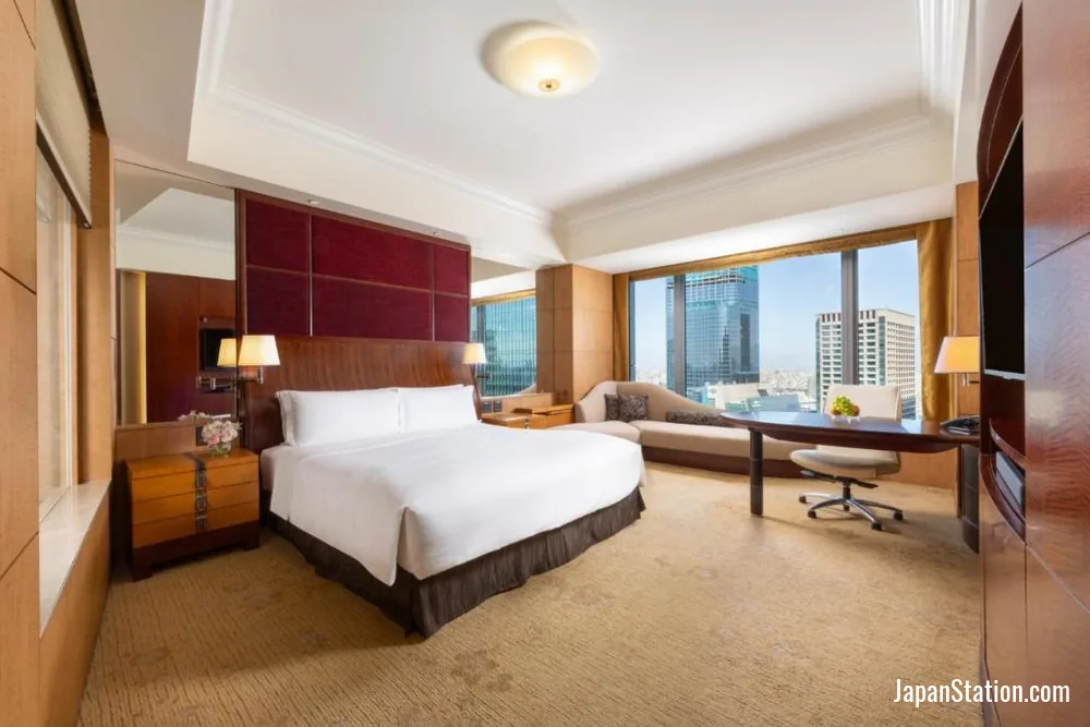 Guest room at Shangri-La Tokyo.