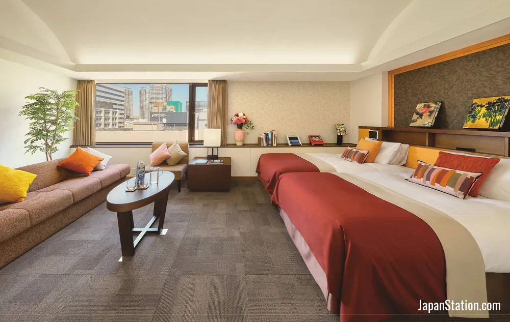Guest room at Shiba Park Hotel.