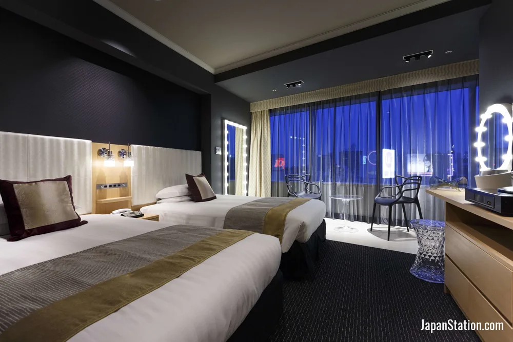 Guest room at Shibuya Excel Hotel Tokyu.