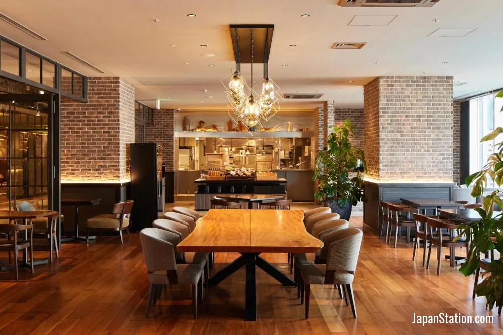 Dining area at Shibuya Stream Hotel.