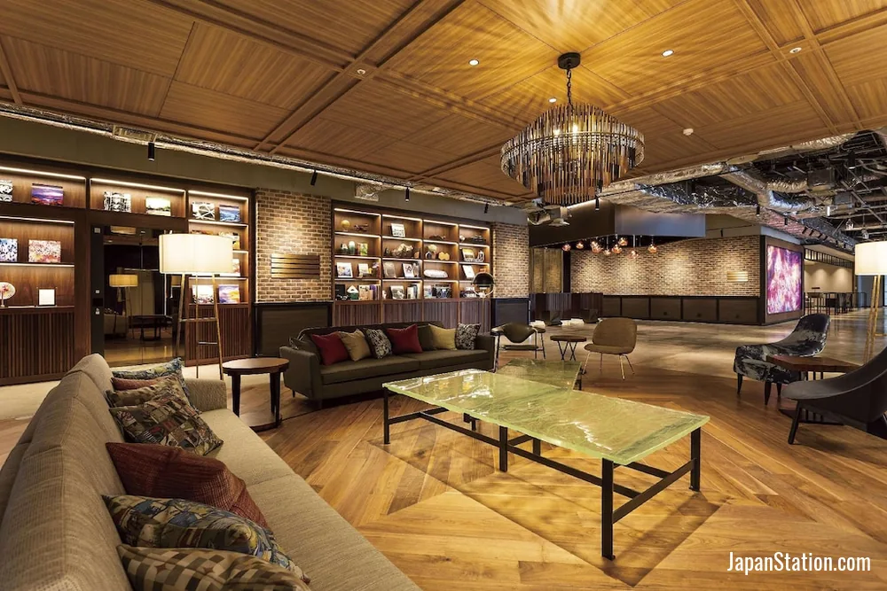 Lobby at Shibuya Stream Hotel.