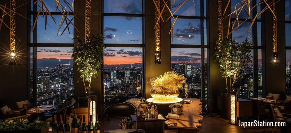 Dining area at Shinagawa Prince Hotel.