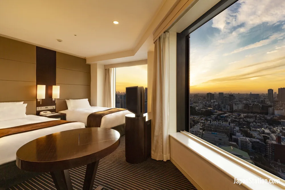 Guest room at Shinagawa Prince Hotel.