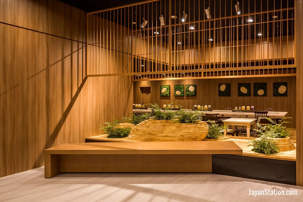 Dining area at Shinjuku Prince Hotel.