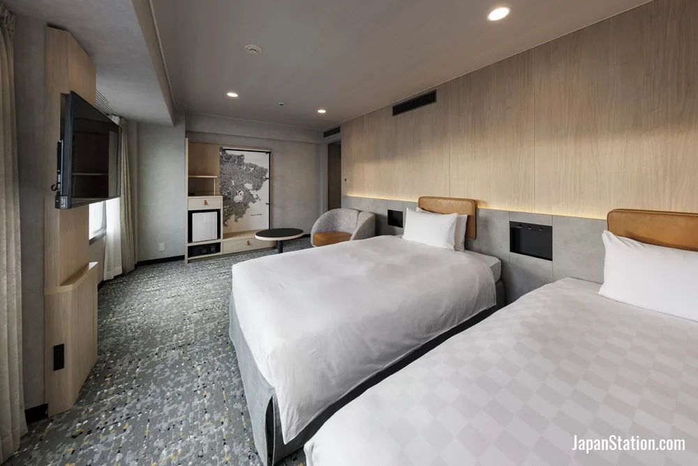 Guest room at Shinjuku Prince Hotel.