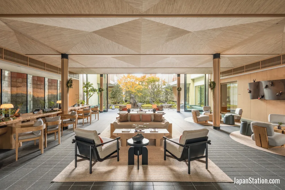 Lobby at Six Senses Kyoto.