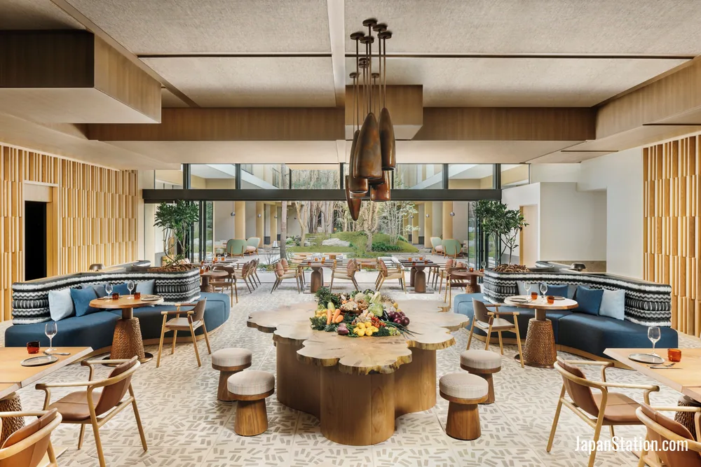 Dining area at Six Senses Kyoto.