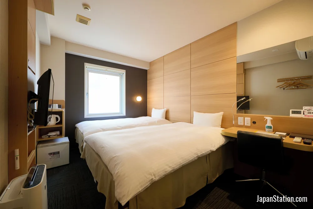Guest room at Smile Hotel Kyoto Karasumagojo.