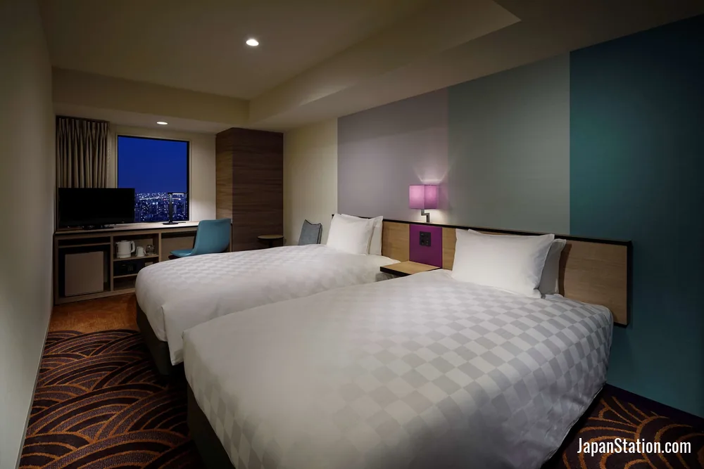 Guest room at Sunshine City Prince Hotel.