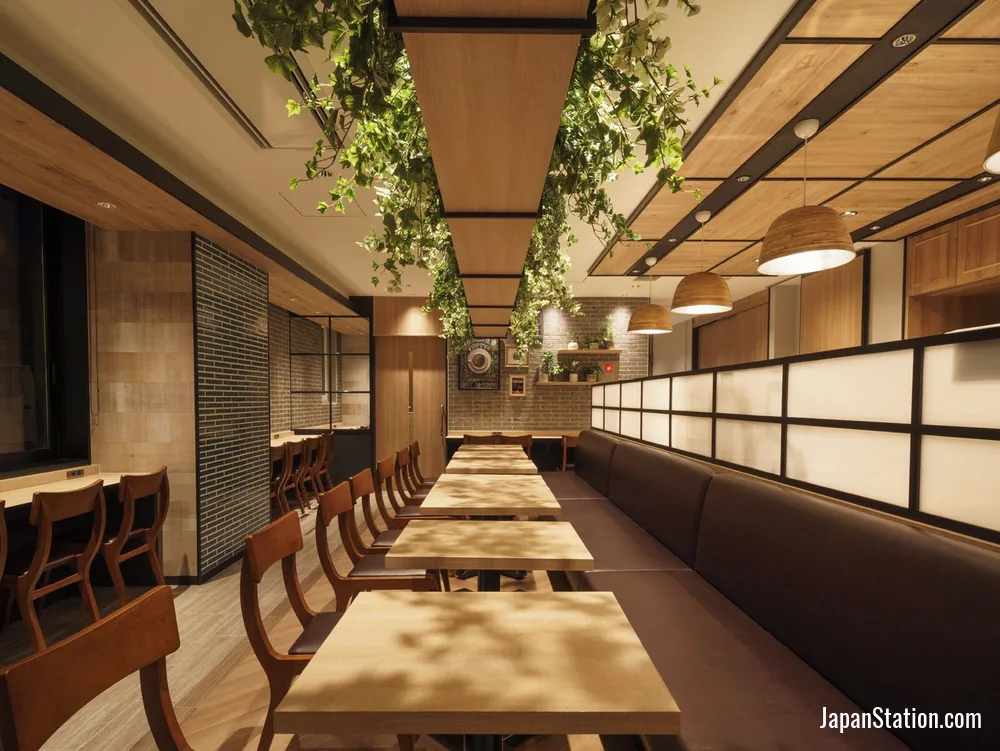 Dining area at SUPER HOTEL Hida Takayama.