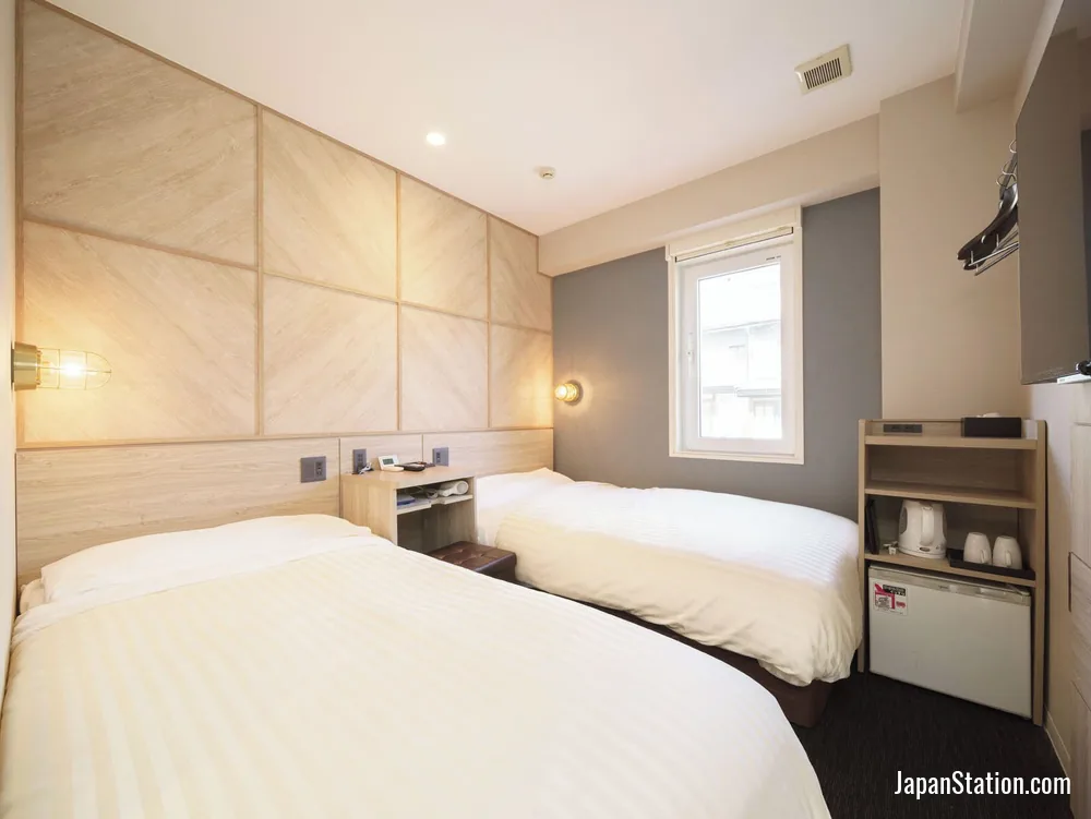 Guest room at SUPER HOTEL Hida Takayama.