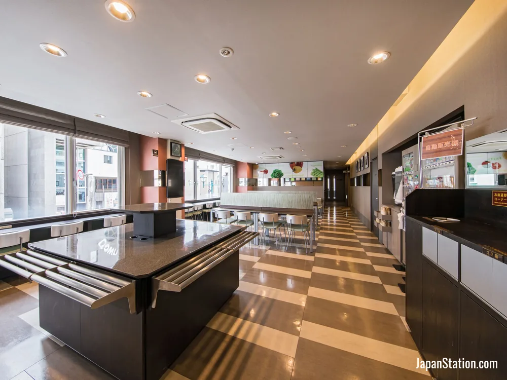 Dining area at Super Hotel Matsumoto Ekimae.