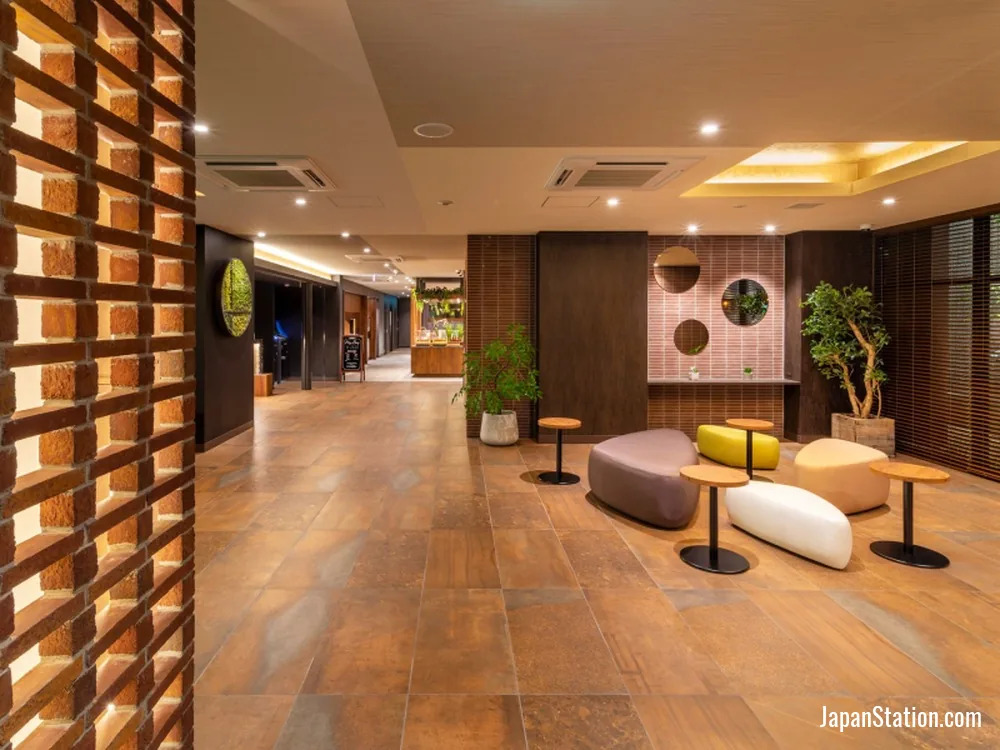 Lobby at Super Hotel Premier Kanazawa Station East.