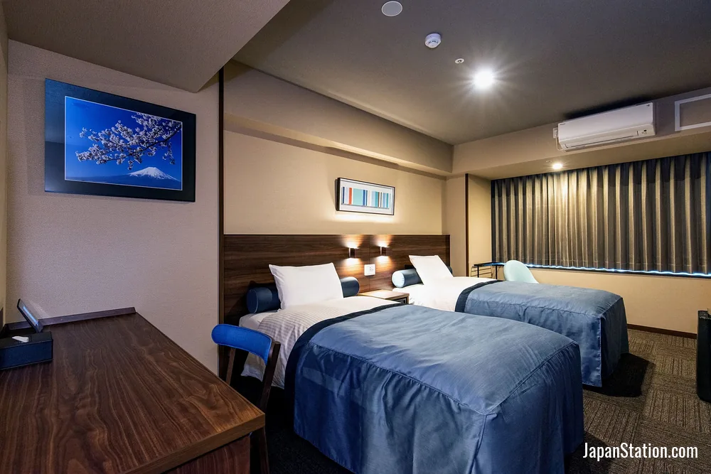 Guest room at Tenseien Odawara Station Annex.