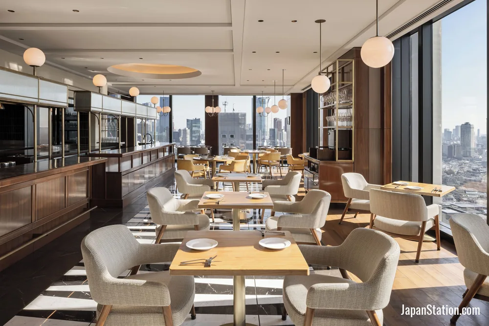 Dining area at The Aoyama Grand Hotel.
