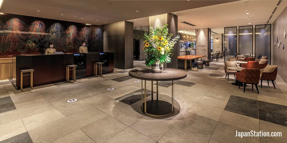 Lobby at THE BLOSSOM KYOTO.