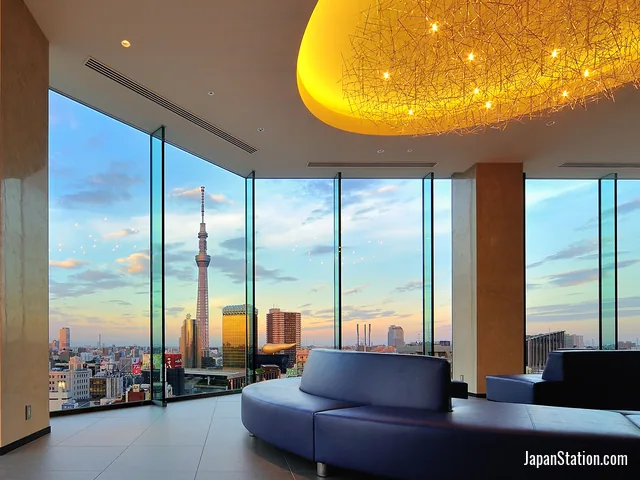 Asakusa and Tokyo Skytree view from The Gate Hotel Kaminarimon by Hulic.