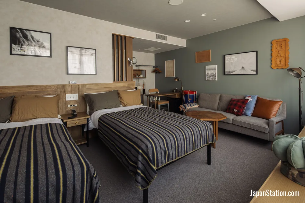 Guest room at THE KNOT YOKOHAMA.
