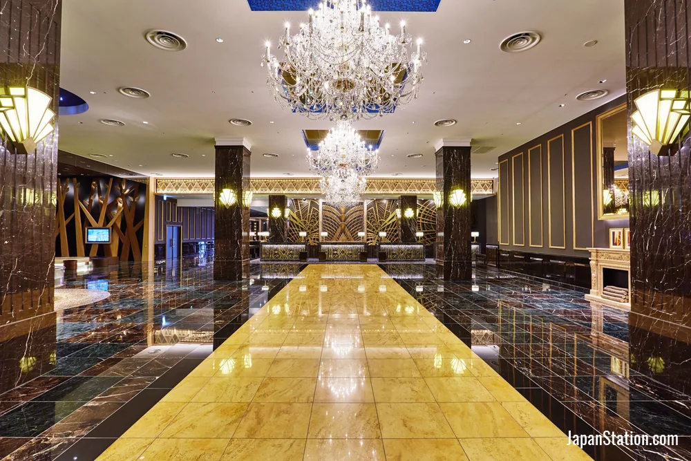 Lobby at The Park Front Hotel at Universal Studios Japan.
