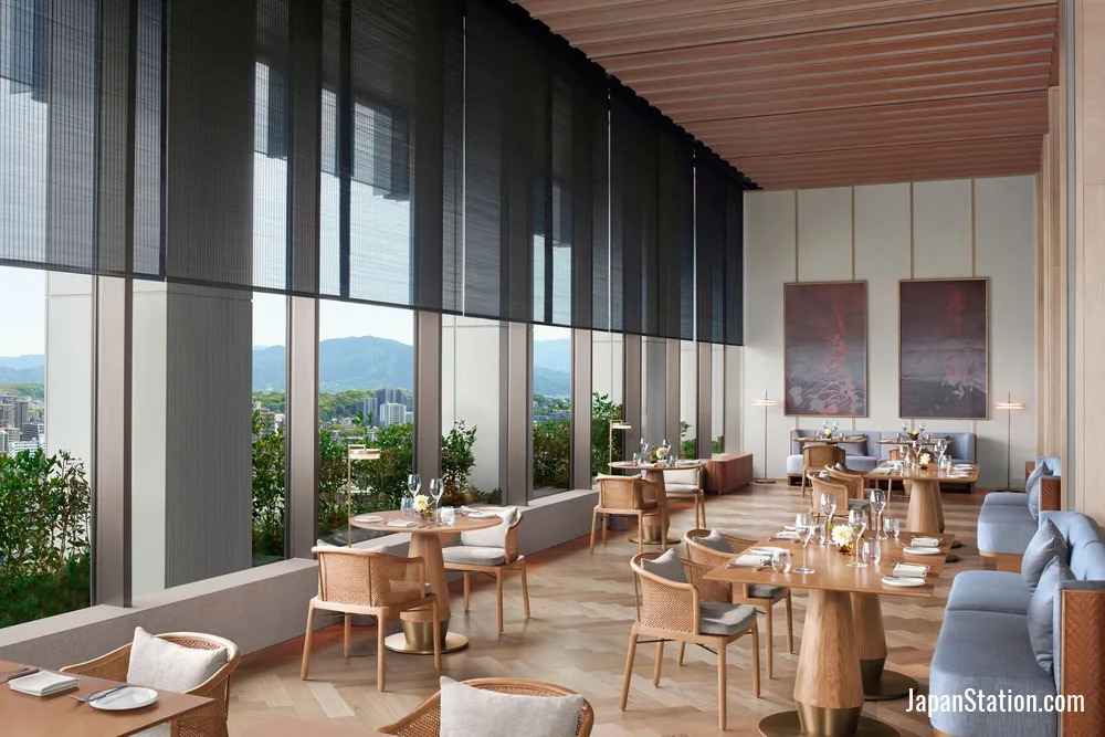 Dining area at The Ritz-Carlton, Fukuoka.