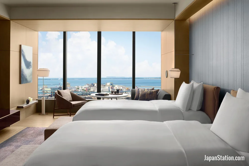 Guest room at The Ritz-Carlton, Fukuoka.