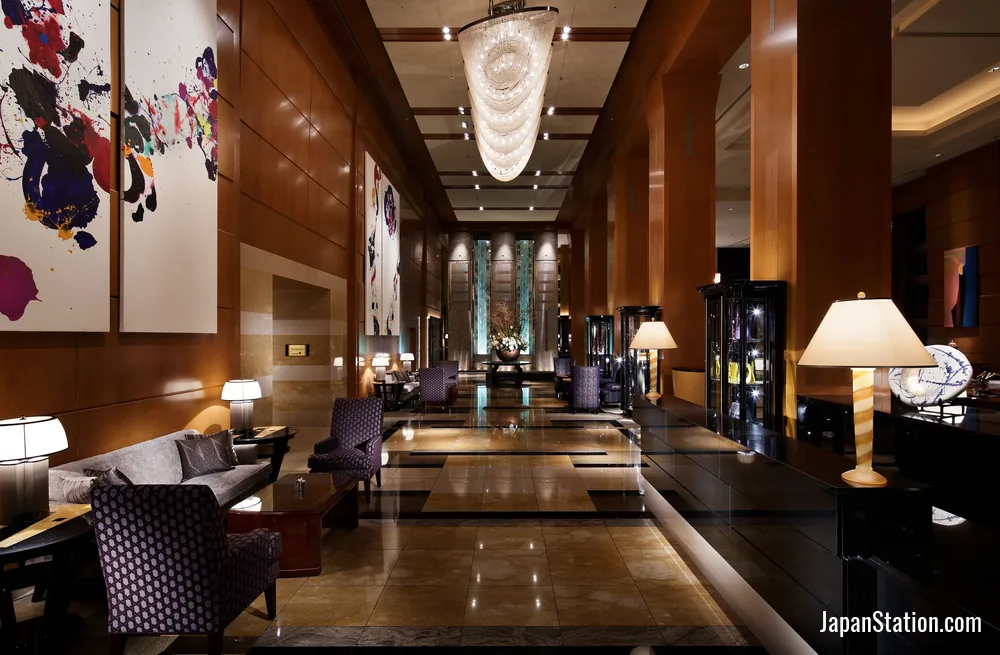 Lobby at The Ritz-Carlton, Tokyo.