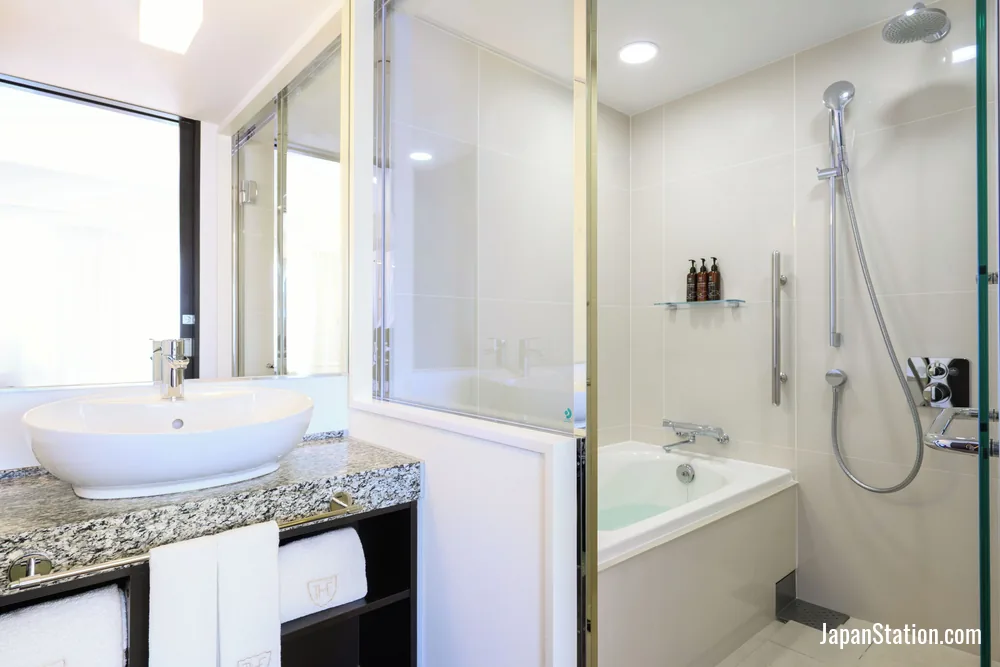 Bathroom in a guest room at The Royal Park Canvas Nagoya.