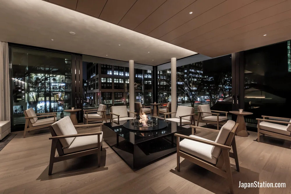 Cafe and lounge area at The Royal Park Hotel Iconic Kyoto.