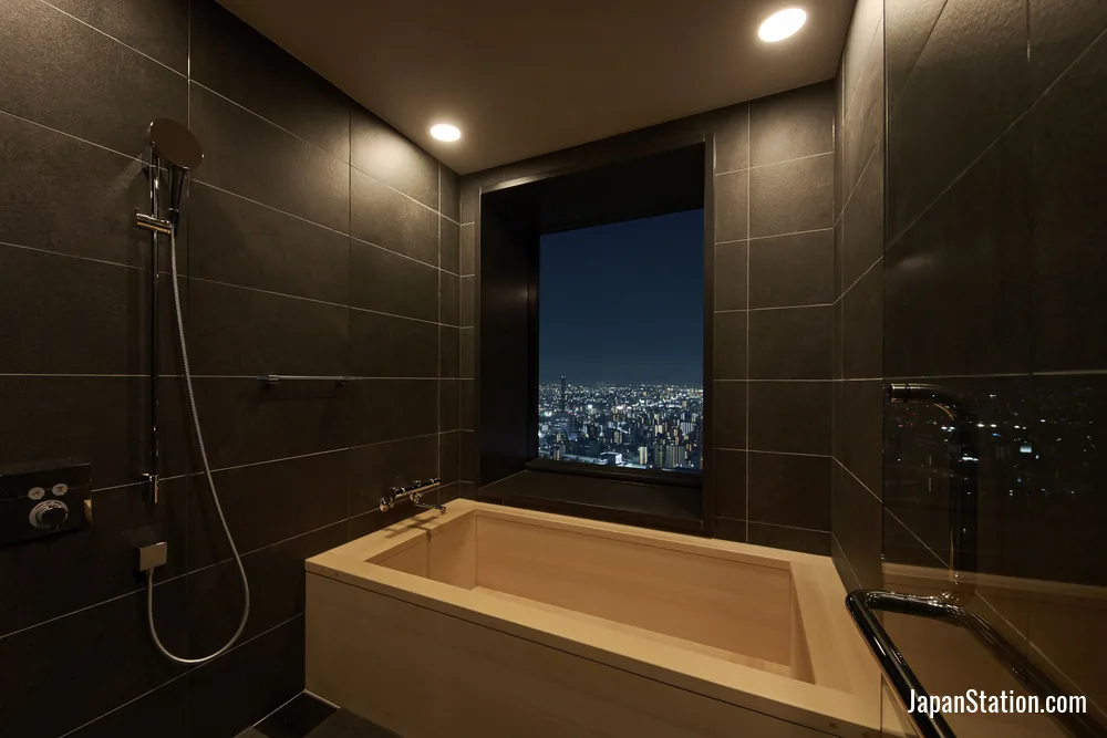Bathroom in a guest room at The Royal Park Hotel Iconic Nagoya.