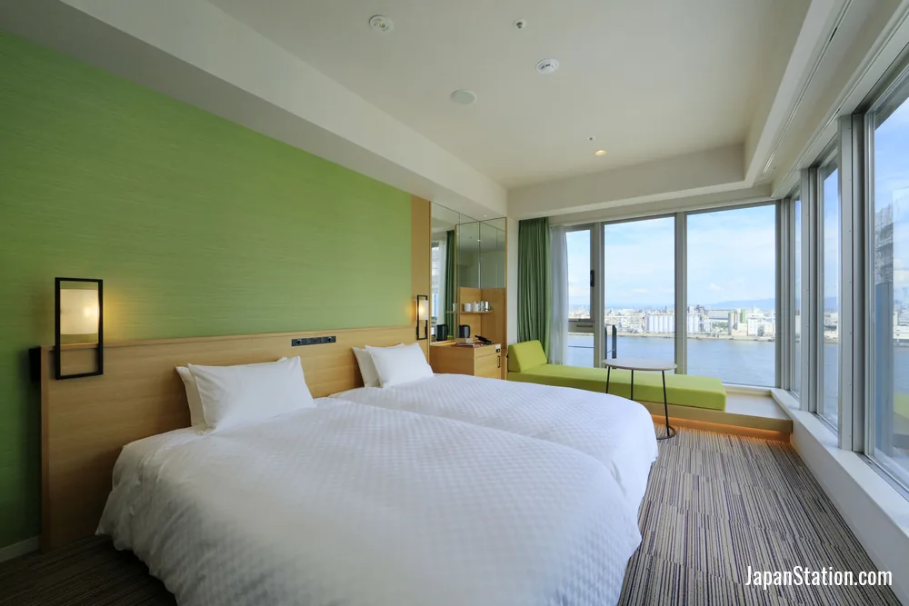 Guest room at The Singulari Hotel & SkySpa at Universal Studios Japan.