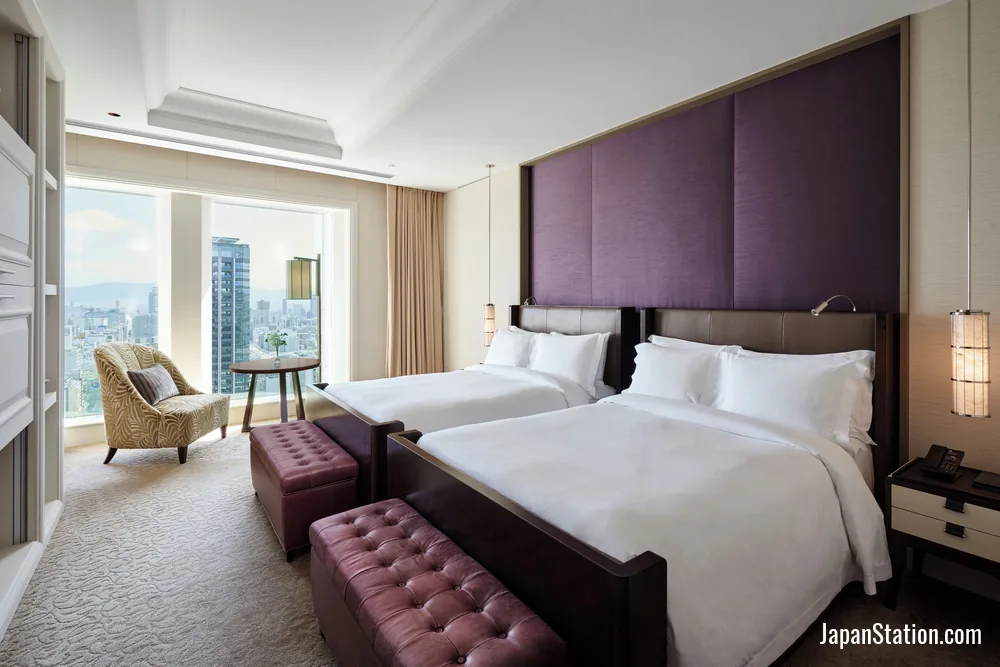 Guest room at The St. Regis Osaka.